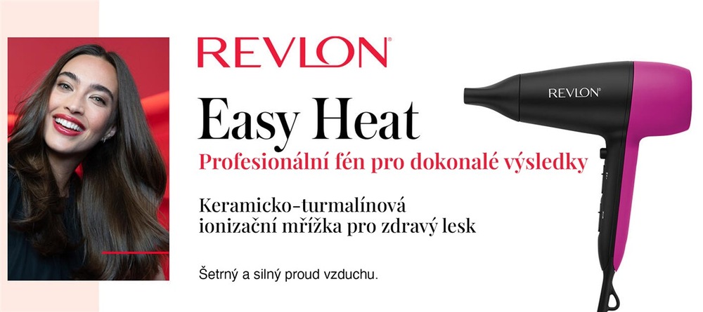 Fén Revlon RVDR5347E Easy Heat Ionic černý/růžový RVLRVDR5347E_04