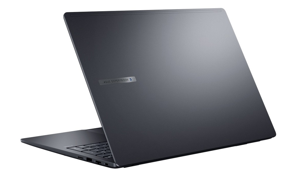 Otevřený notebook Asus ExpertBook B5 zezadu