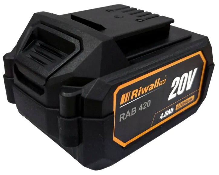 Řetězová pila Riwall RACS 4020i SET (s baterií) Akumulátor Riwall RAB 420 20 V 4,0 Ah kompatibilní s akumulátorovým programem Riwall 20 V