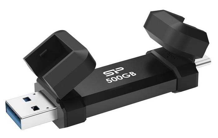 Flash disk Silicon Power s kapacitou 500 GB, černá barva