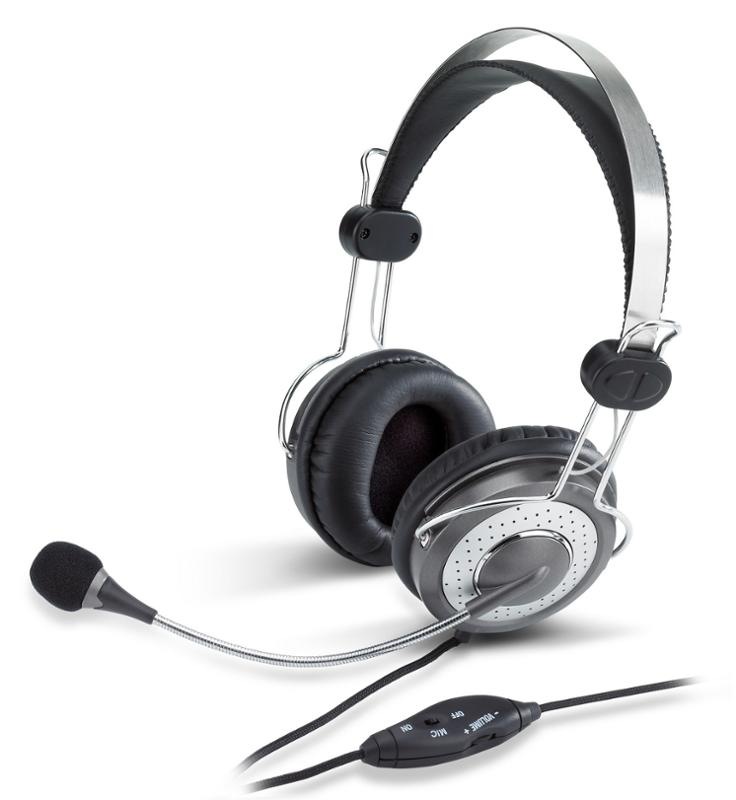 Headset Genius HS-04SU černý/stříbrný