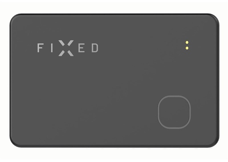 Lokátor FIXED Tag Card s podporou Find My, bezdrátové nabíjení černý