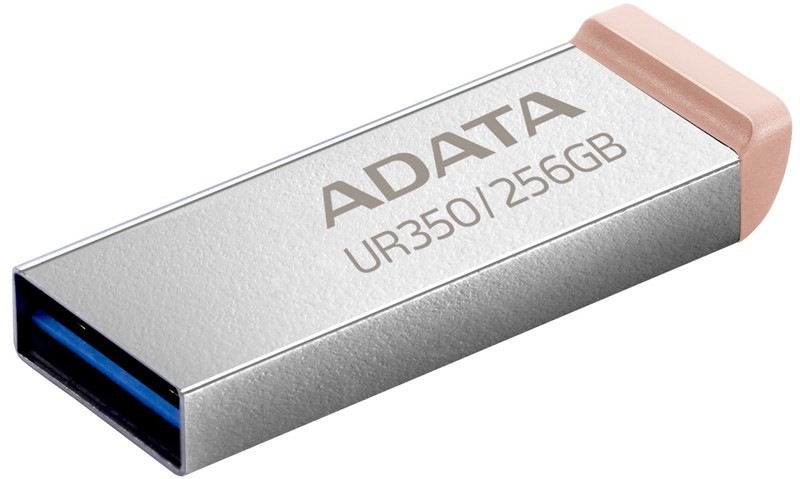 ADATA Flash Disk 256GB UR350, USB 3.2, stříbrno-hnědá