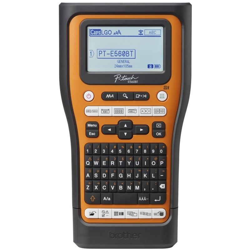 Tiskárna štítků Brother PT-E560BTVP černá/oranžová