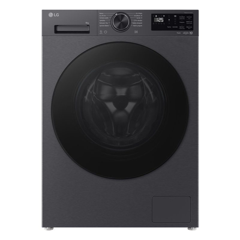 Pračka LG F4X5009TBB, černá barva