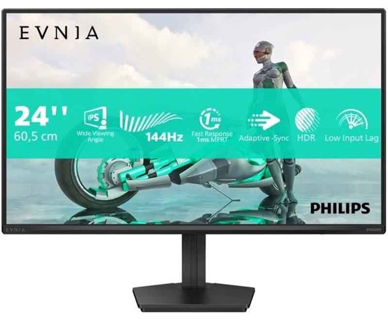 Monitor Philips Evnia 24M2N3200NF v černém barevném provedení.