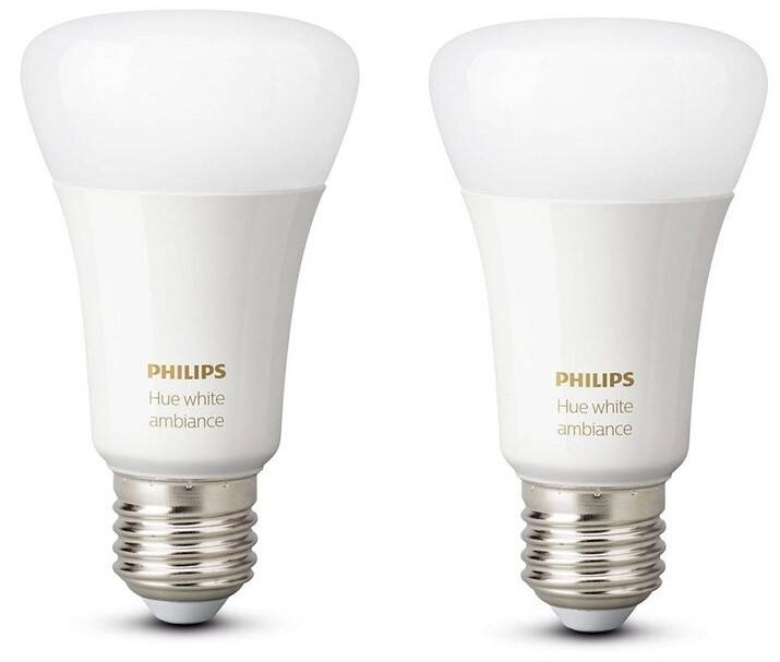 Chytrá žárovka Philips Hue Bluetooth 9W, E27, White Ambiance (2ks)