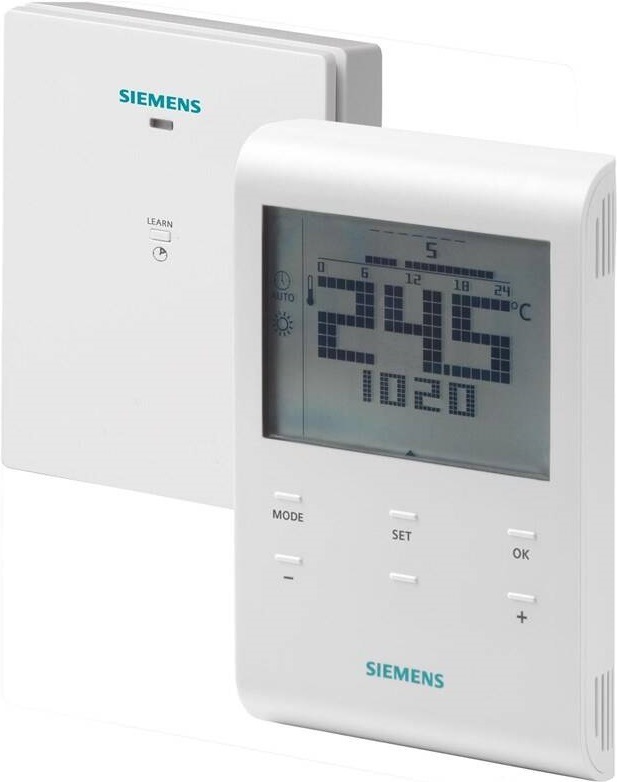 Termostat Siemens programovatelný digitální prostorový, drátový (RDE100.1)