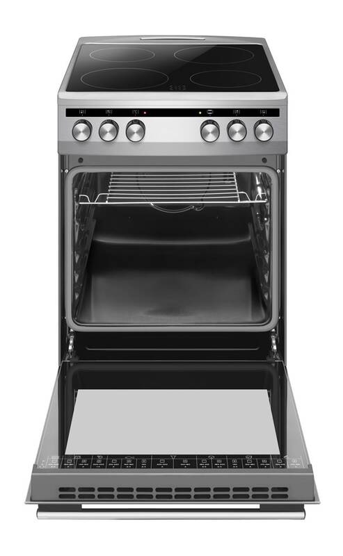 Sklokeramický sporák Amica SS 15 ECS stříbrný Sklokeramický sporák Amica SS 15 ECS stříbrný
