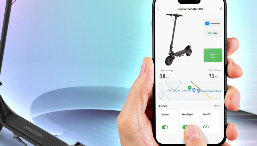 Elektrická koloběžka Sencor SCOOTER X20 černá Elektrická koloběžka Sencor SCOOTER X20 černá