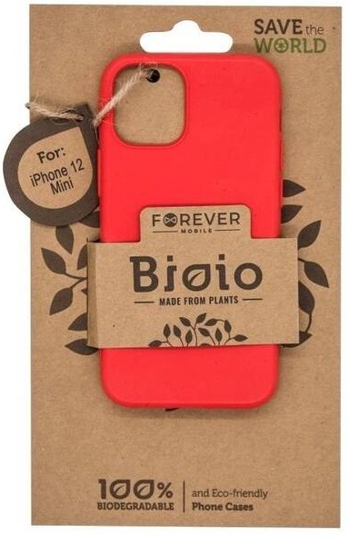 Kryt na mobil Forever Bioio na Apple iPhone 12 mini červený