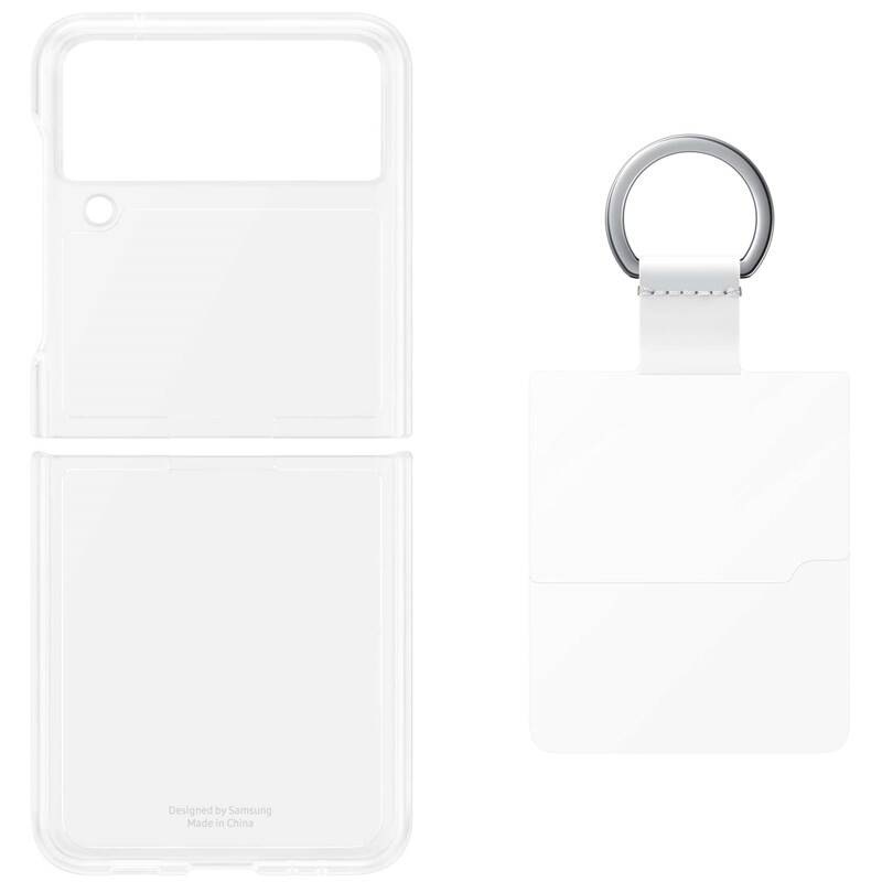 Kryt na mobil Samsung Clear Cover s držákem Galaxy Z Flip3 průhledný