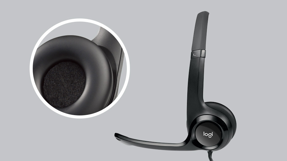 Headset Logitech H390 USB růžový