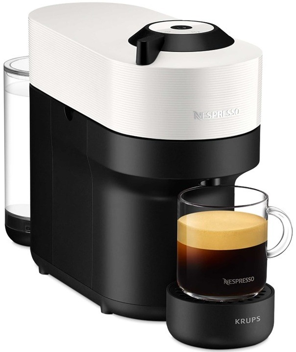 Kapslový kávovar Krups Nespresso Vertuo Pop XN920110 bílý
