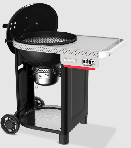 Otevřený zahradní gril Weber Performer 57 cm s grilovacím roštem a bočním stolkem