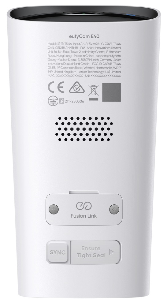 IP kamera Anker eufy E40 je opatřena certifikací IP66 chránící před nepříznivými vnějšími podmínkami