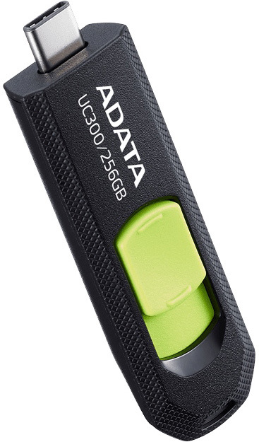 Flash USB ADATA UC300 256GB USB 3.2 - černý/zelený