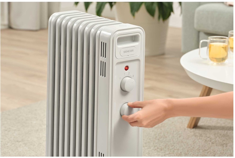 Radiátor Sencor disponuje 9 topnými články