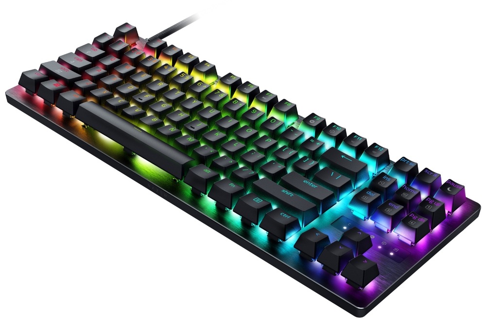 Klávesnice Razer Huntsman V3 Tenkeyless 8KHz, US Layout černá Herní klávesnice Razer Huntsman V3 Tenkeyless s RGB podsvícením v kompaktním TKL provedení