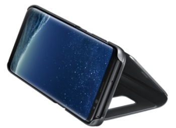 Pouzdro na mobil flipové Samsung Clear View na Galaxy S8 černé Samsung Clear View Cover pro Galaxy S8