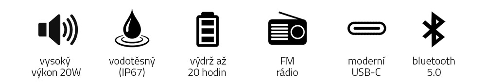 Přenosný reproduktor Niceboy RAZE 4 Origin černý Přenosný reproduktor Niceboy RAZE 4 Origin černý