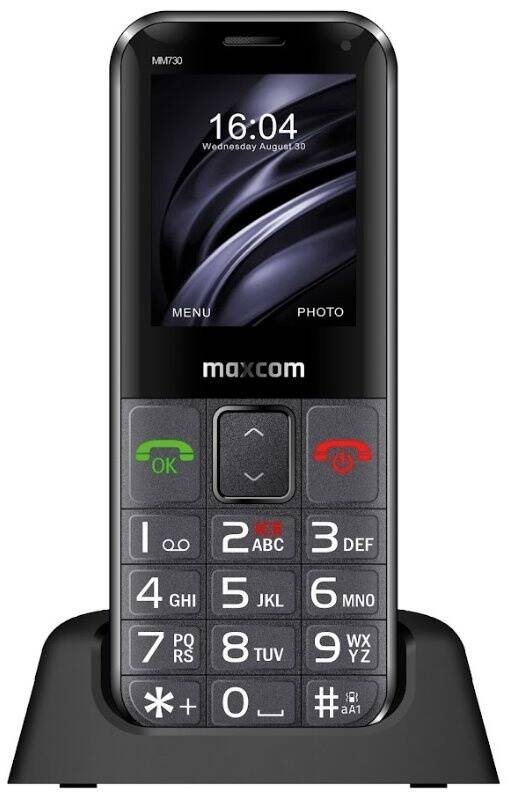 Mobilní telefon MaxCom Comfort MM730 černý MaxCom Comfort MM730