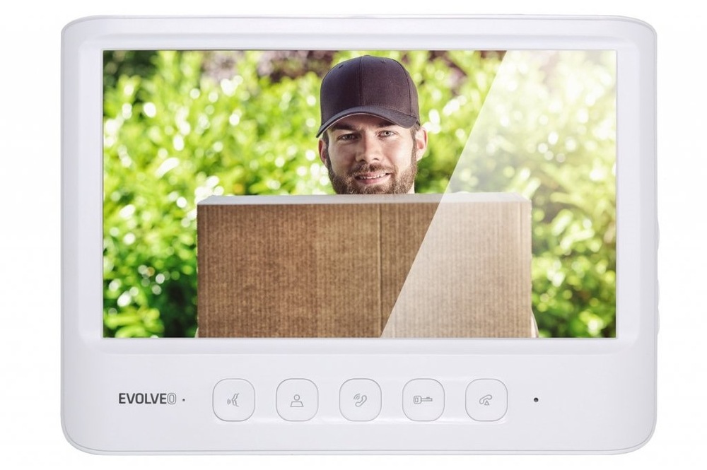 Dveřní videotelefon Evolveo DoorPhone IK06 bílý