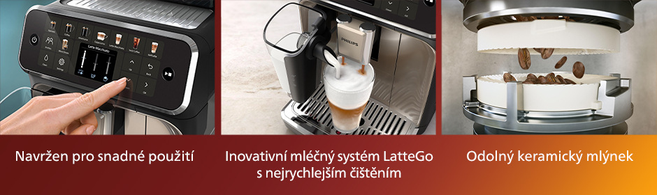 Automatický kávovar Philips Series 5500 LatteGo EP5547/90 černý/chrom