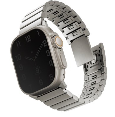 Řemínek Uniq Strova Mag na Apple Watch 42/44/45/49mm titanium