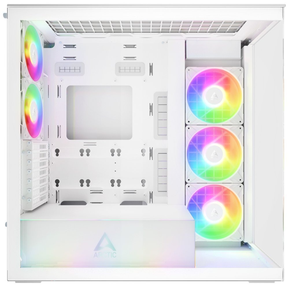 Case Arctic Cooling Xtender Clear bílá Case Arctic Cooling Xtender Clear v pohledu z boční strany