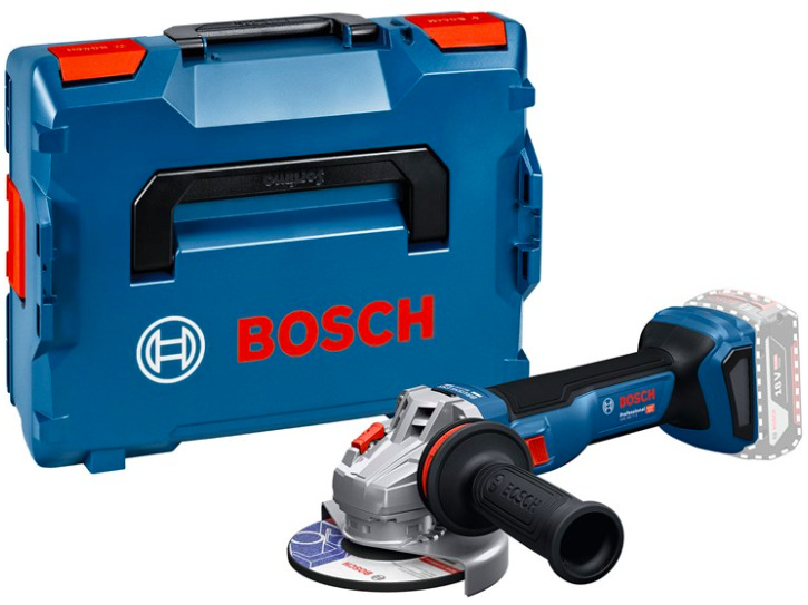Akumulátorová úhlová bruska Bosch Professional GWS 18V-11 S s kufrem L-BOXX, modré provedení