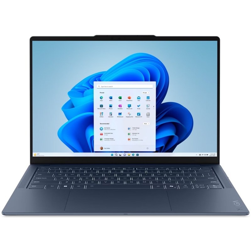 Notebook Lenovo Yoga Slim 7 (14Q8Y11), modrá barva.