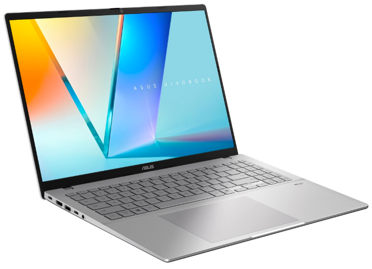 Podsvícená klávesnice s numerickou částí a rozměrný touchpad notebooku ASUS