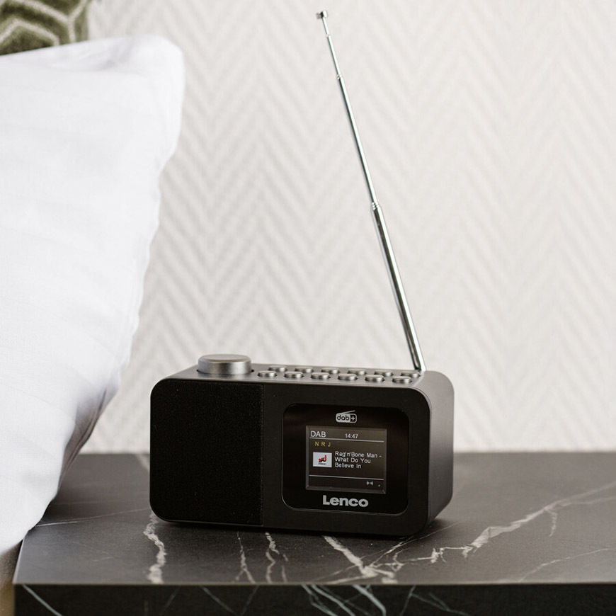 Radiopřijímač s DAB+ Lenco CR-625BK černý Radiopřijímač s DAB+ Lenco CR-625BK, černý