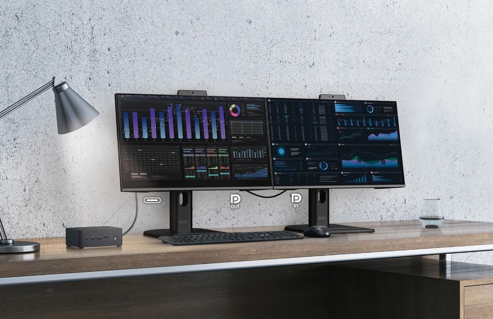 Monitor MSI PRO MP245PDG E14 černý Monitor MSI PRO MP245PDG E14 při práci s grafy a daty