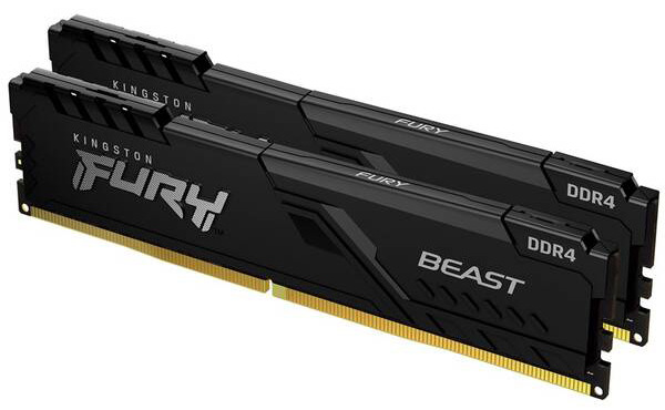 Operační paměť Kingston FURY Beast Black 16GB (2x8GB) DDR4 3600MHz CL17