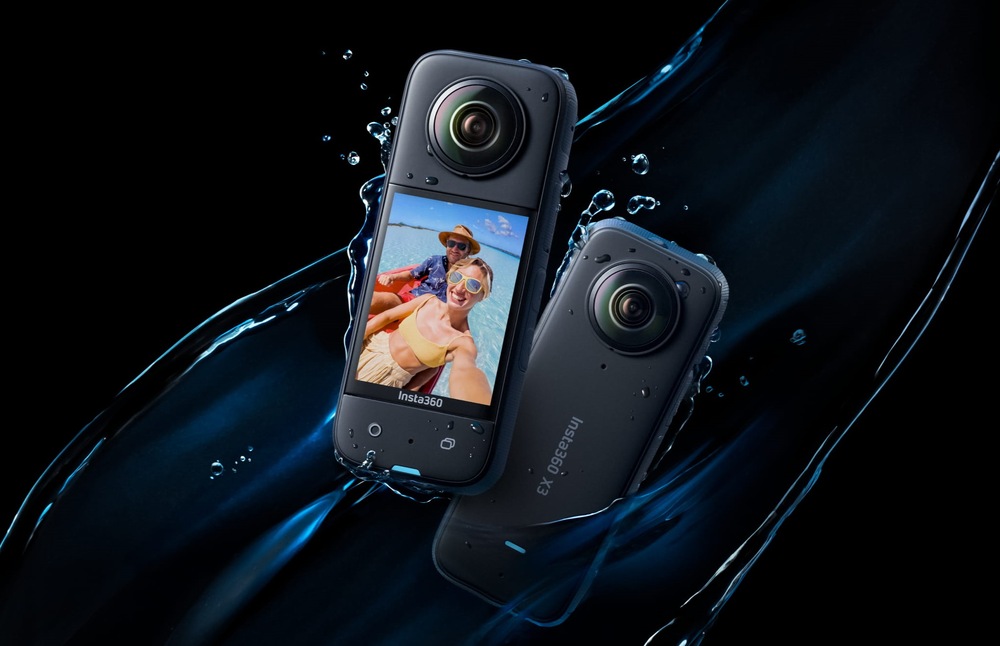 Outdoorová kamera Insta360 X3 černý