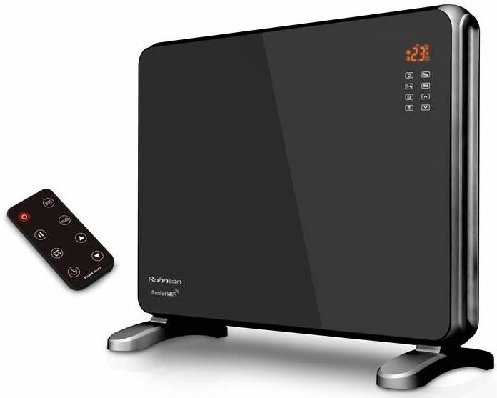 Teplovzdušný konvektor Rohnson R-031 Genius Wi-Fi černý