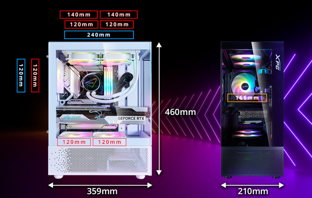 Case ADATA XPG INVADER X MINI bílá Case ADATA XPG INVADER X MINI bílá