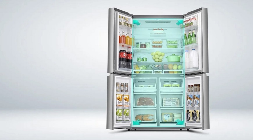 Americká lednice Hisense RQ5P470SAIE nerez Americká chladnička Hisense RQ5P470SAIE, šedá, 483 l