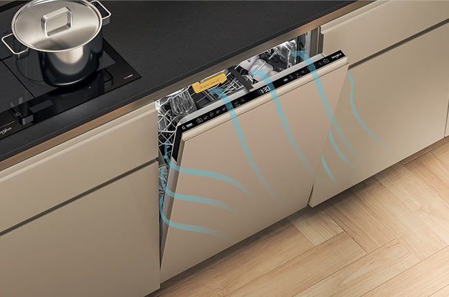 Myčka nádobí P60 Whirlpool WH7PC15B4M60, vestavná, natural dry