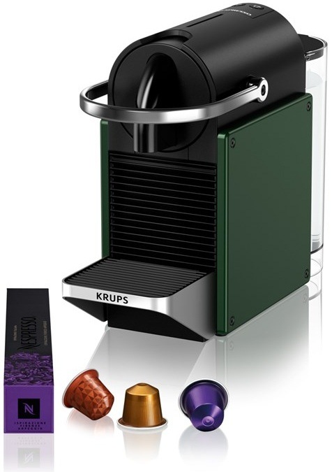 Kapslový kávovar Krups Nespresso Pixie XN306310 zelený