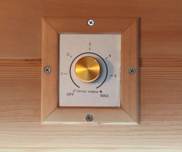 Infrasauna Belatrix Vista V Lux Manuální ovladač regulace intenzity topení