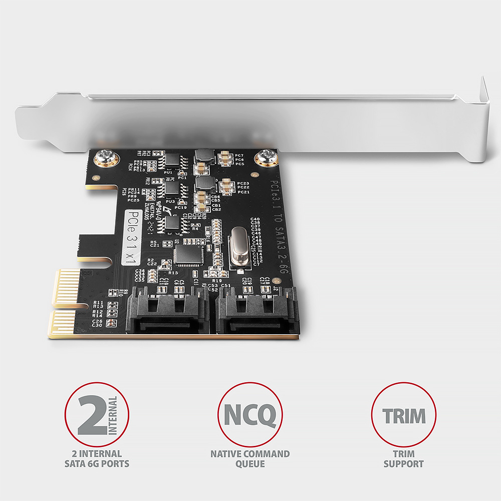 Řadič Axagon PCES-SJ2 - 2x SATA 6G port