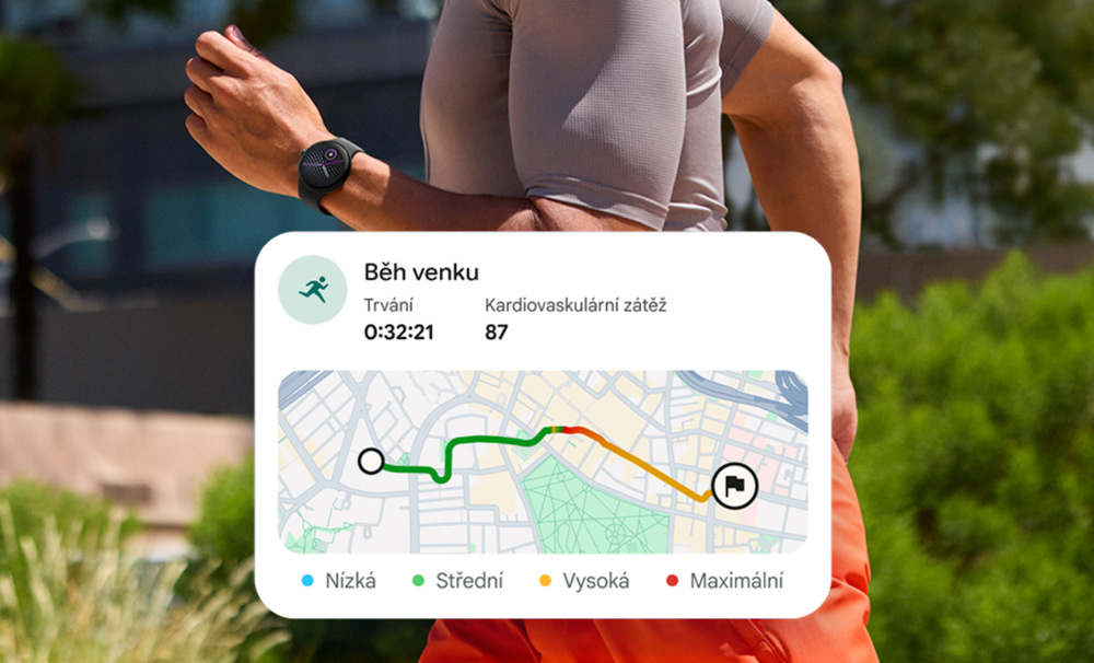 Chytré hodinky Google Pixel Watch 5 - 41 mm šedé/zelené Chytré hodinky Google Pixel Watch 5 - 41 mm šedé/zelené