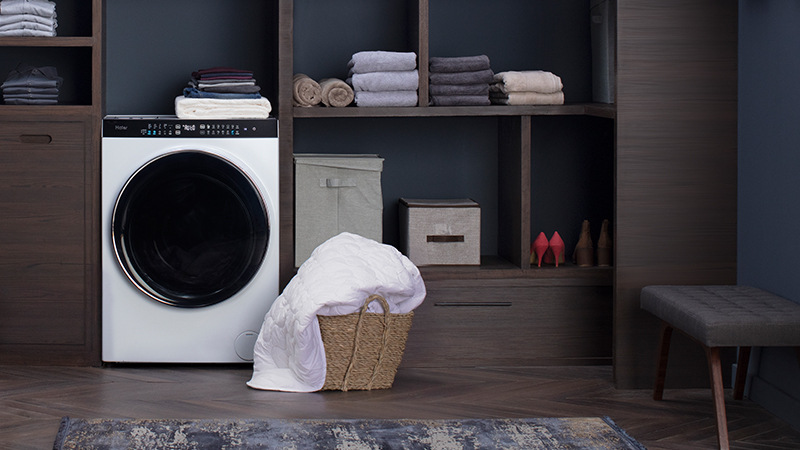 Pračka se sušičkou Haier SuperDrum HWD100BD1499U1N bílá