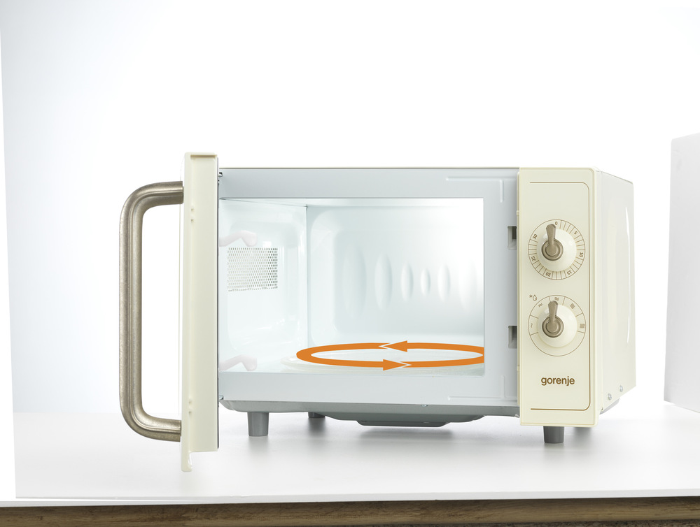 Mikrovlnná trouba Gorenje Retro MO4250TCLI béžová Mikrovlnná trouba Gorenje Mo4250TCLI, rovnoměrně prohřáté potraviny