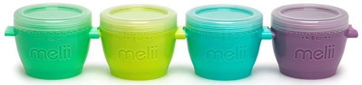 Kelímek Melii Snap&Go 177 ml, 4 ks modrý/zelený/fialový