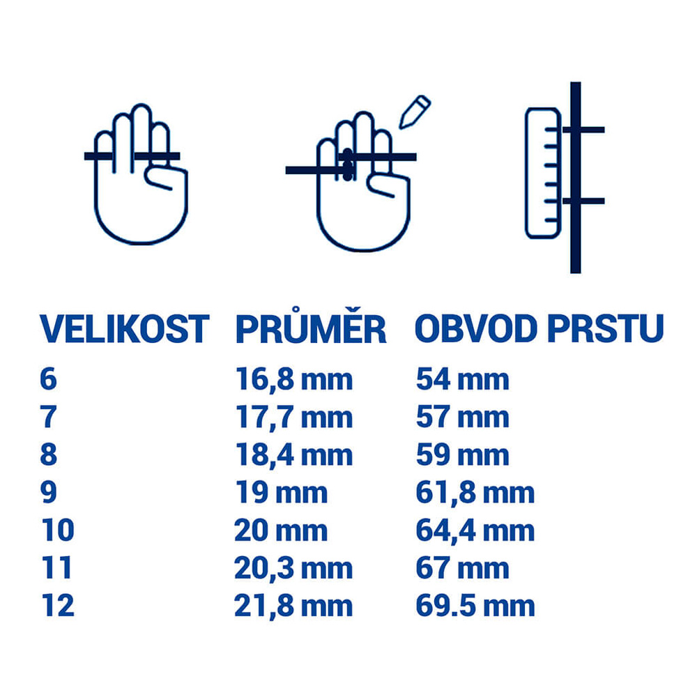 Chytrý prsten Tesla Ring G55 velikost 6 (16,50 mm) černý