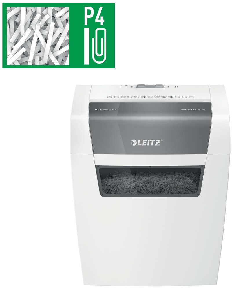 Skartovač Leitz IQ Home P4 bílý Skartovač Leitz IQ Home P4 bílý